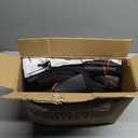 Skechers Air-Cooled Memory Foam Seat Covers,Thick Car Seat Covers,Leather Piping Car Seat Covers Front Seats,Airbag Compatible,Automotive Comfort Universal Fit Most Cars,Vans,Trucks,SUV,Red (Black and Red)