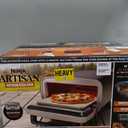 Ninja Artisan Electric Outdoor Pizza Oven with Stone | 12-inch Pizza in 3-minutes | 700F Max Temp | 5-in-1 Functionality Pizza, Bake, Broil, Proof & Warm | Makes Full Meals | Gray | MO201