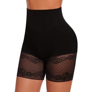 Miguofan Tummy Control Shapewear Shorts for Women Under Dress Seamless Mid Waist Body Shaper Shaping Underwear Girdle Panties, Size: M