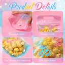 Capoda 50 Pcs Boy or Girl Gift Bags Clear Gender Reveal Sealing Pouches with Handles Blue Pink Baby Shower Plastic Bags for Baby Gender Reveal Party Candy Gift Wrapping Supplies Decor(Boy or Girl)