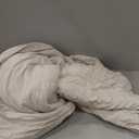 FUANNA Beige Queen Comforter Set 7 Pieces, Luxury Seersucker Bed in a Bag Queen Size for All Seasons, Soft Bedding Set with Comforter, Flat Sheet, Fitted Sheet, Pillowcases & Shams for Room Decor