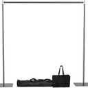 Pipe and Drape Backdrop Stand Kit 8x10 ft Adjustable Photo Background Backdrop Stand Heavy Duty with Metal Base for Party Wedding Video Studio Birthday Background Banquet Decorations