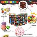 Kosiz 60 Pcs Back to School Gift Bags with Handles Plastic Welcome Back Sealing Candy Treat Goodie Cookie Bags Bulk for First Day of School Classroom Birthday Party Favors Supplies