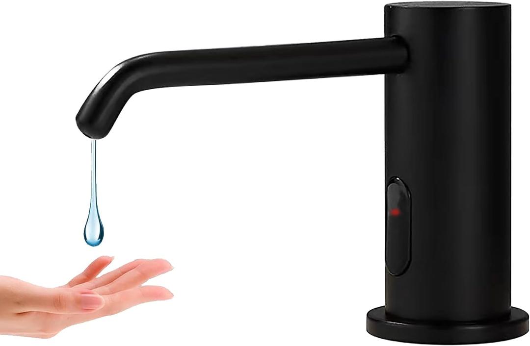 Automatic Liquid Soap Dispenser Touchless for Bathroom and Kitchen with 33.81oz/1000ml Upgraded Infrared Sensors Built in Sink Soap Dispenser for Smart Home