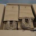 BagDream Gift Bags 100Pcs 5.25x3x8 Small Kraft Paper Gift Bags with Handles Bulk, Brown Paper Sacks for Small Business, Retail, Merchandise, Wedding Birthday Party Favor