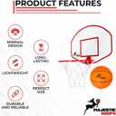 Majestic Hoops Mini Basketball Hoop - Indoor Basketball Hoop - Durable Plastic Basketball Hoop for Kids and Adults - No Assembling - Premium Basketball Game with Ball and Pump