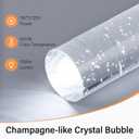 Pendant Lights Kitchen Island, Modern Kitchen Island Lights, Ceiling Lighting Fixtures with Crystal Bubble, Integrated LED Hanging Light Goid 1 Pack(3-Light)