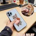 3 x 3D Cute Animal Belly Soft Silicone Bumper Pad for Phone,Laptop,Door,Cabinet | Fun 3D silicone pads (6-Pairs)! Silent shock-absorbing bumpers for doors, cabinets, fridges, phones & laptops.