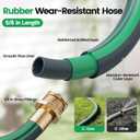 Garden Retractable Hose Reel, 5/8 Inch x 85 ft Wall Mounted Garden Hose Reel with Any Length Lock, Upgraded Slow Return System and 180Swivel Bracket