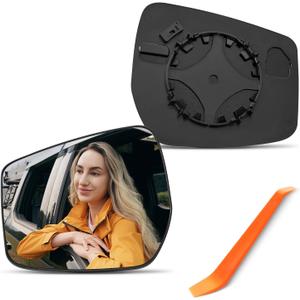 Driver Side Mirror Compatible with 2015 2016 2017 2018 2019 Nissan Versa, Left Side Mirrors Replacement Glass for Nissan Versa Note, No-Heated