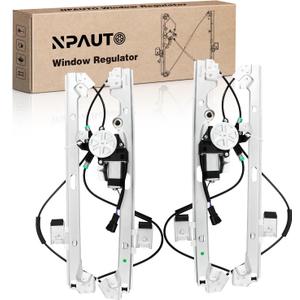 Front Driver Passenger Side Power Window Regulator w/Motor for 1999 2000 2001 2002 2003 2004 2005 2006 2007 Silverado Tahoe Avalanche Suburban, GMC Sierra Yukon XL, Escalade ESV EXT, Left Right