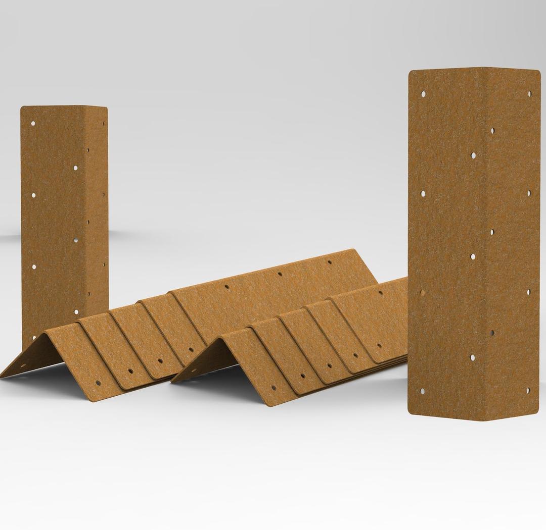 12Pcs Raised Garden Bed Corner Brackets 11"3"3", Ultra-Adaptive Cor-Ten Steel Design, Fits 12"-24" Garden Beds, Vibrant Color Changes, Stackable for Height, Durable and Pre-Rusted