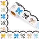 AmazingSpark 65.6ft Composition Bow Bulletin Board Border Back to School