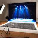 15x10ft Karaoke Party Backdrop for Photography Night Show DiscoParty Entertainment Club Concert Backdrop Free Stage Spotlight Lights Background for Adult Portrait Video Shooting Studio Props