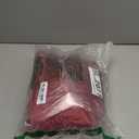 All American Collection New Attached Solid Faux Silk Double Waterfall Valance with Tails (55" x 32", Burgundy Valance)