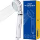Filter Showerhead Inspired by Korea’s Beauty Culture – Pure Carbon Filters for Softer Skin & Smoother Hair | Carbon Composite Filter | Single Showerhead (AJ8200MC-SNG-1)