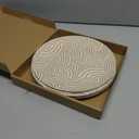 Nook Theory 4 Pack Reusable Bamboo Plates - Non-Toxic Toddler and Kids Plate, Dishwasher Safe, Not Microwavable Dinnerware (Coast 10")