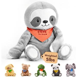 Lilly's Love 5lb Heavy Plush | Sensory Weighted Plush for Kids and Adults | Machine Washable Plush with Removable Inner | Calm Weighted Anxiety Stuffed Toy Stevie the Sloth