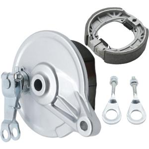 Mini Bike Rear Drum Brake Cover Shoe Kit with Chain Tensioner, Replacement for Coleman CT200U BT200X CT200U-EX Mini Bike, Replacement for Axis M200 Mini Bike