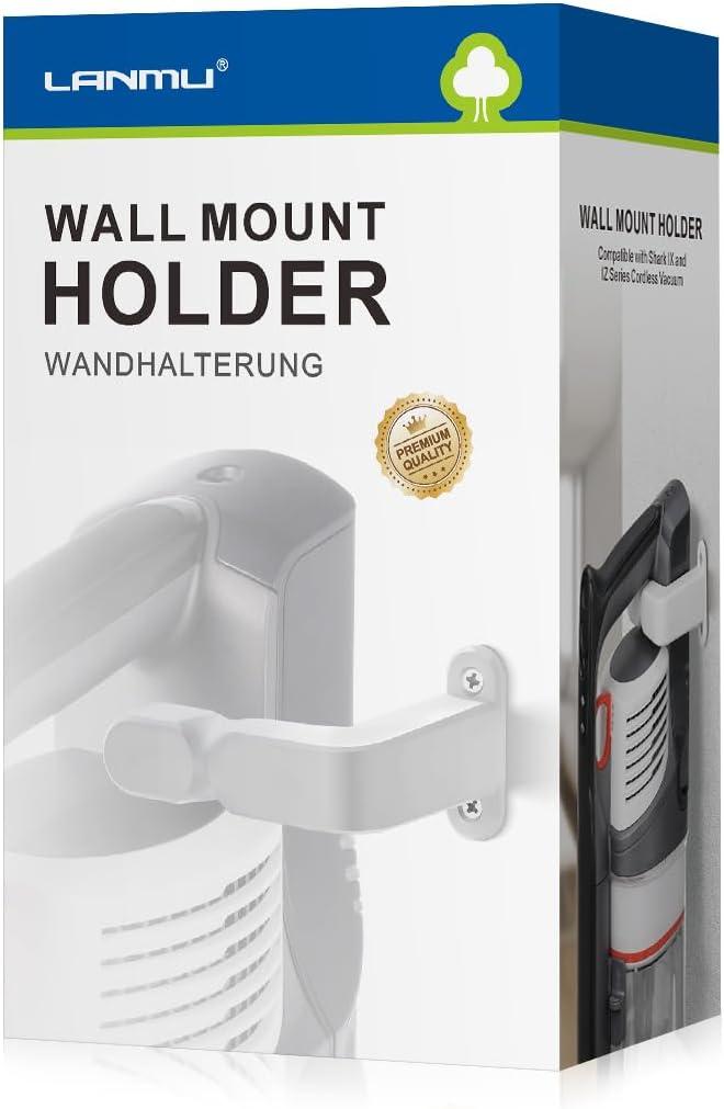 LANMU Wall Mount Holder Compatible with Shark IX141 IZ363HT IZ362H Pet Cordless Stick Vacuum, Ultracyclone CH951 CH901 and Dyson V10 V11 V12 V15 Outsize Vacuum