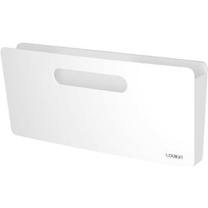 loukin Magnetic File Holder - 13"5.9" Vertical Wall Mount Organizer for Whiteboard, Refrigerator, Office Wall, Documents, Letters (White)