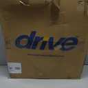 Drive Medical 11148-1 Folding Steel Bedside Commode Chair, Portable Toilet, Supports Individuals Weighing Up To 350 Lbs, with 7.5 Qt. Bucket and 13.5 Inch Seat, Grey