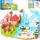 Coodoo 110PCS Magnetic Blocks - 1" Magnetic Building Blocks Sensory Toys for Kids Ages 4-8 8-12 Magnet Tiles STEM Montessori Toddler Kids Toys for Girls Boys 3+, Christmas Birthday Gifts