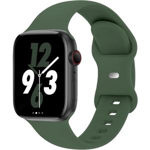 Sport Band Compatible with Apple Watch 38mm 40mm 41mm 42mm 44mm 45mm 46mm 49mm, Replacement Soft Silicone Strap Wristbands for iWatch Series 11/10/9/8/7/6/5/4/3/2/1 Ultra SE Women Men, Clover Size: 38/40/41/42mm(series 11 10) S/M