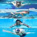 Snorkeling Gear for Adults, Snorkel Set Scuba Diving mask Dry-Top, Adult Swimming Goggles with Nose Cover, HD Tempered Glass Panoramic Anti-Leak Anti-Fog