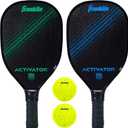 Franklin Sports Pickleball Paddle and Ball Set - Wooden Pickleball Rackets + Balls - Activator - USAPA Approved | Ball Set, Pickleball Rackets, Pickleballs, USA Pickleball, USAPA, Approved