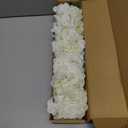 Kimura's Cabin 6pcs Faux White Hydrangeas Fake Flowers Artificial Silk Hydrangea Flower With Stems Bouquets Arrangement for Home Table Centerpieces Wedding Baby Shower Birthday Party Decoration(White)