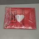 Moukeren 4 Pcs Valentine's Day Chair Back Cover Red Sweet Love Heart Dining Chair Cover with Pockets Tie Straps for Valentine's Day Wedding Party Decor