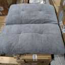 Sofa Sleeper Couch Bed with Adjustable Backrest Thick Cushion Velvet Fabric for Department Living Room Lounge Sofa Loveseat (Gray)