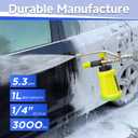 M MINGLE Foam Cannon for Pressure Washer with Dual Connector Accessory, Power Washer Soap Cannon with Double Tip Attachment, 5 Pressure Washer Sprayer Nozzles, 1/4" Quick Connect