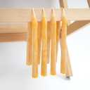 Viyffo 8 Inch Pure Beeswax Taper Candles, 6 Pack Handcrafted Dripless & Smokeless Long Burning Unscented Candles, 8 Hour Burn for Dinner, Wedding, Home, Prayer Decor