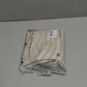 Vangao Kitchen Valance Linen Stripe Short Farmhouse Country Rustic Tickingstripe Light Filtering Rod Pocket Window Topper Treatments 16 Inch 1 Panel Grey on Beige