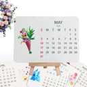 Eco-Friendly Plantable Seed Calendar 2026 - Biodegradable Monthly Planner with Wildflower, Herb & Fruit Seeds for Homes to Live In, Garden & Decor,Adding Nature