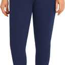 Weintee Women's Plus Size Cotton Leggings (3X-Large Plus, Navy)