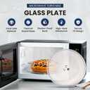 12.75" GE Microwave Glass Plate WB49X10129, GCST11N1WSS, Replacement LG Turntable Glass Plate 3390W1A027A, 3390W1A027A Kenmore 1B71961H, Whirlpool WP8172138 with Roller Ring + Coupler Kit Tray 12 3/4