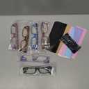 Gaoye 3.5 Reading Glasses for Women, 6 pack Fashion Readers for Women Spring Hinge Eye Glasses, Blue Light Reading Glasses (*C1 Mix Color)