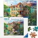 Ravensburger - Cove Manor Echoes - 2000 Piece Jigsaw Puzzle - Stunning Imagery - Bold Colors and Intricate Details of a Sea Manor Then & Now - Premium Quality - Puzzles for Adults