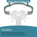 Replacement for Nasal Pillow Mask, Replacement and Updated Frame System for Airfit P10, Includes 3 Size Pillows Small, Medium, Large Silicone Pillow Cushions