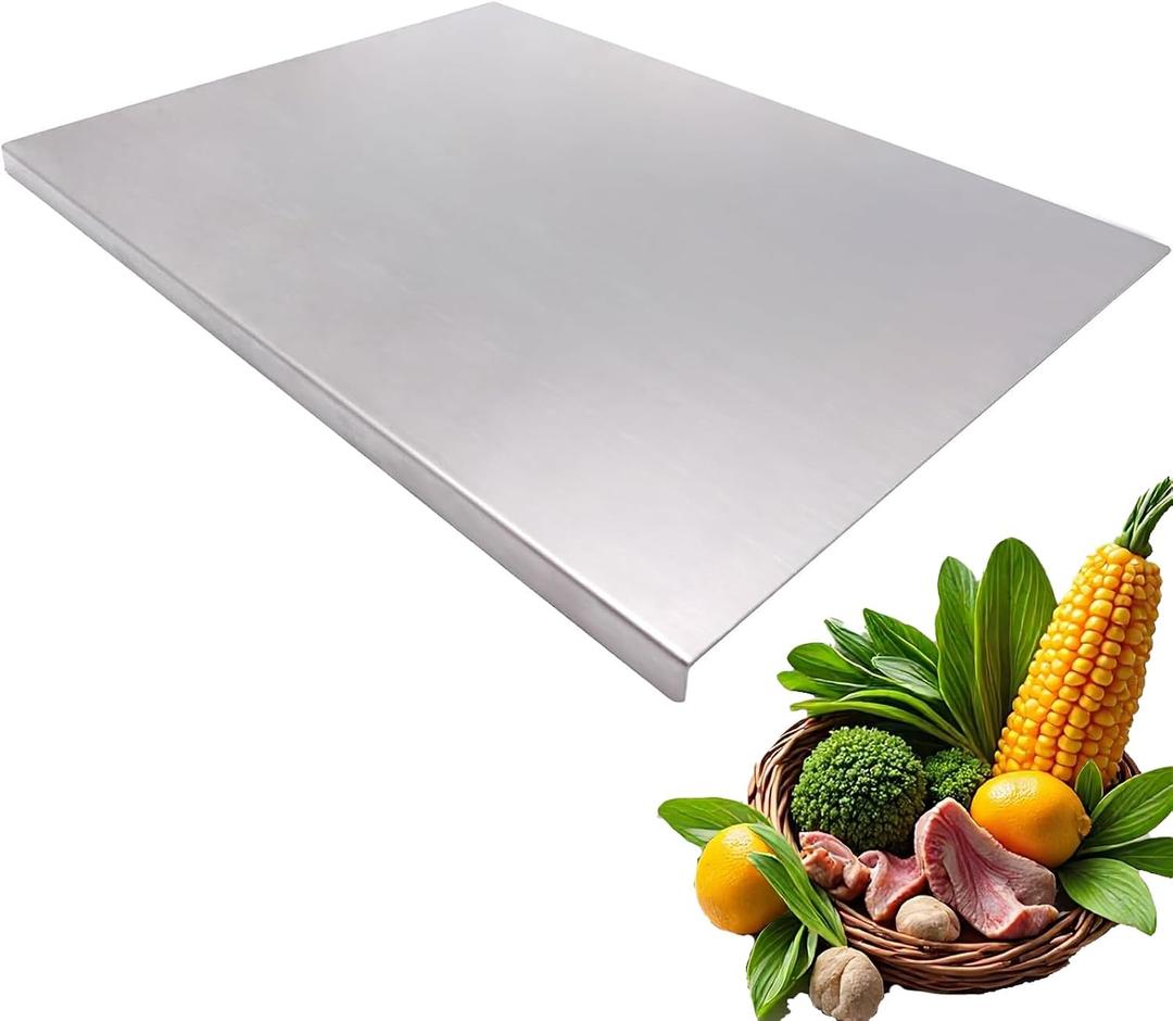 Stainless Steel Cutting Boards for The Kitchen, Suitable for Meat, Fruits, Vegetables, Bread, and Baking Large-sized Cutting Boards (23.6x15.7 in)