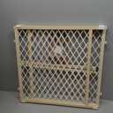 Toddleroo by North States - Diamond Mesh Wooden Baby Gate: Pressure Mounted Baby Gate for Doorways - Adjustable 26.5 to 42 Inches Wide - 23 Inches Tall