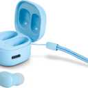 Wireless Earbuds for Small Ears, Cute Color Ear Buds for Kids & Women, 2.5g Ultra-Light, Coin-Sized Charging Case, Bluetooth 5.4 Earphones for Workout &Outdoor, Laptop Pad Phones Compatible, Blue