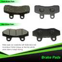 Pit Bike Front Brake & 12mm Rear Hydraulic Disc Brake Caliper Assembly Compatible with Apollo SSR 125cc 110cc Tao Tao Coolster Roketa X-pro 4-Stroke 50cc 70cc 90cc Chinese Dirt Bike Parts