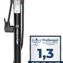 DANSI Bike Floor Pump with Gauge, Floor Bicycle Pump with Both Presta and Schrader Bicycle Pumps Valves High Pressure 180Psi Multi-Purpose Portable Air Pump for Road Bike MTB Sports Balls (Black)