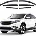 Rain Guards Window Visors 6Pcs Chrome for Honda CR-V 2012-2016