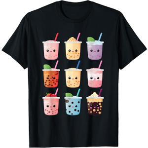 Kawaii Bubble Tea Boba Tea Lover T-Shirt S