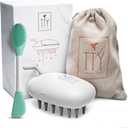 Hair Oiling Applicator TTY, Hair Oil Applicator for Serums and Oils, Scalp Applicator Comb, Exfoliator Brush for Scalp Massage, Stimulates Hair Growth, Anti-Dandruff, with Travel Case